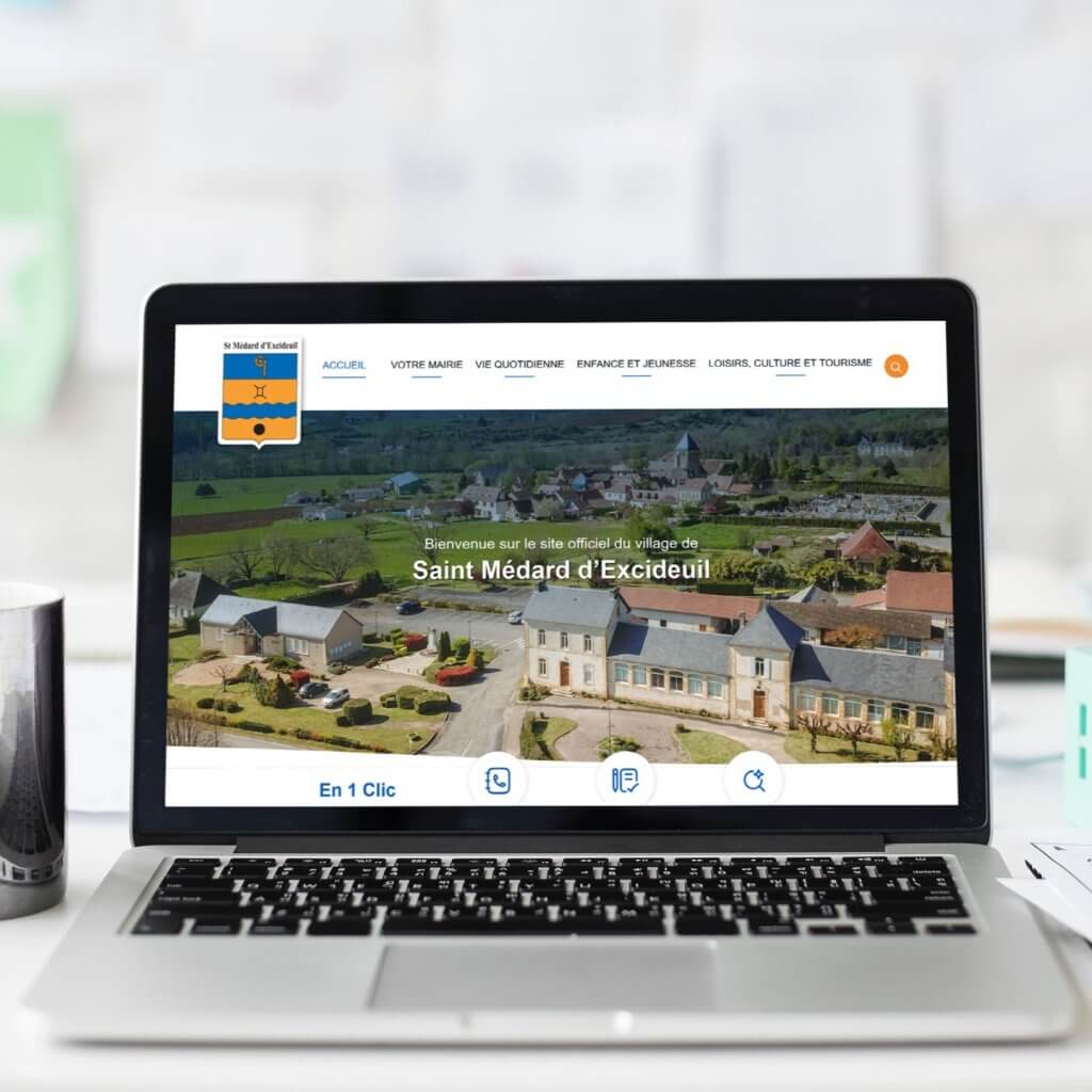 Site web de mairie, petite commune en Dordogne